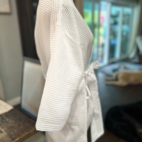 🛀NWOT - TURQUAZ ROBE -  LIGHTWEIGHT WAFFLE KIMONO BATHROBE🛀 - Picture 2 of 7